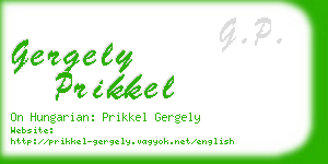 gergely prikkel business card